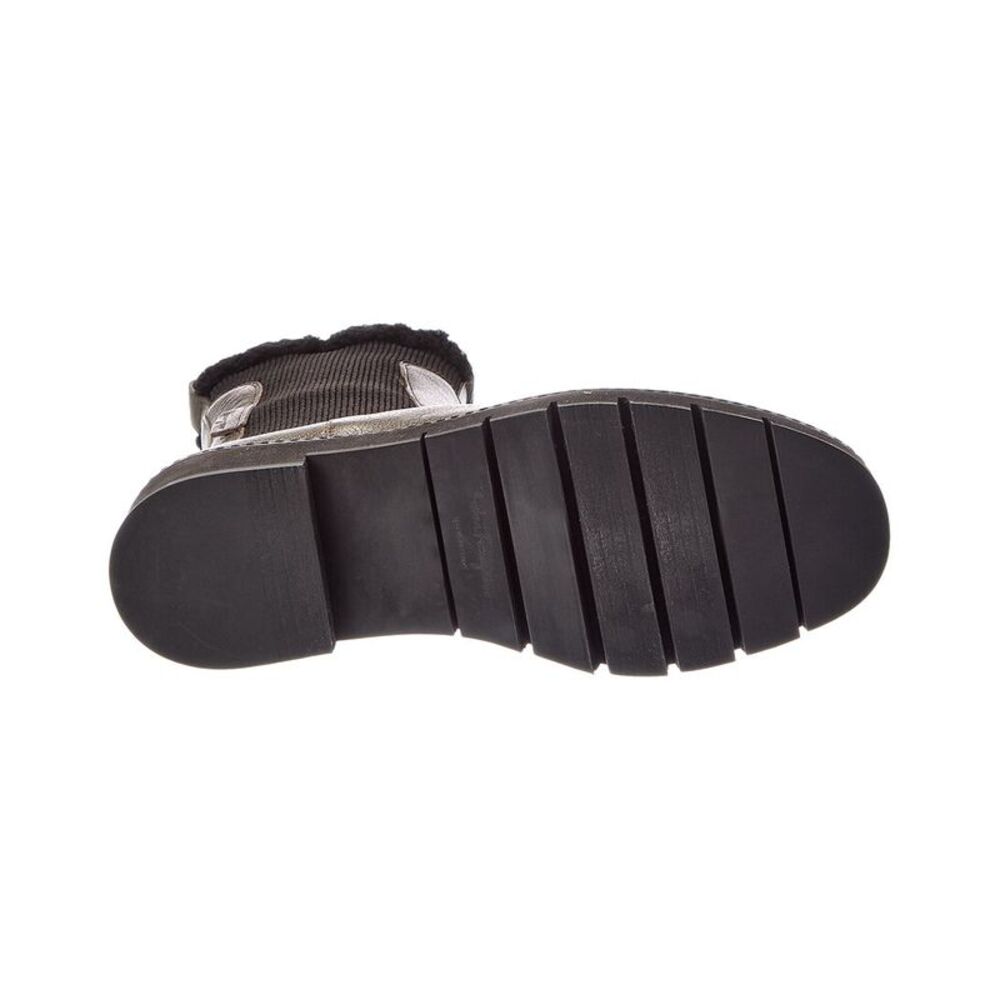 Ferragamo Rook Leather Boot, Grey - Picture 4 of 5